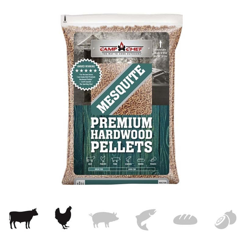 Camp Chef Southwest Mesquite BBQ Pellets, Hardwood Pellets for Grill, Smoke, Bake, Roast, Braise and BBQ, 20 lb. Bag - Image 3